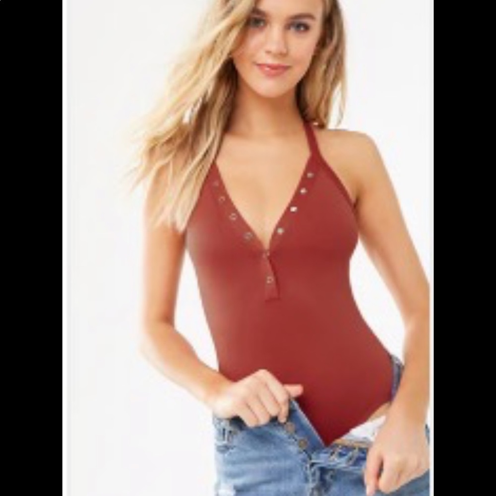 Cross back v neck body suit